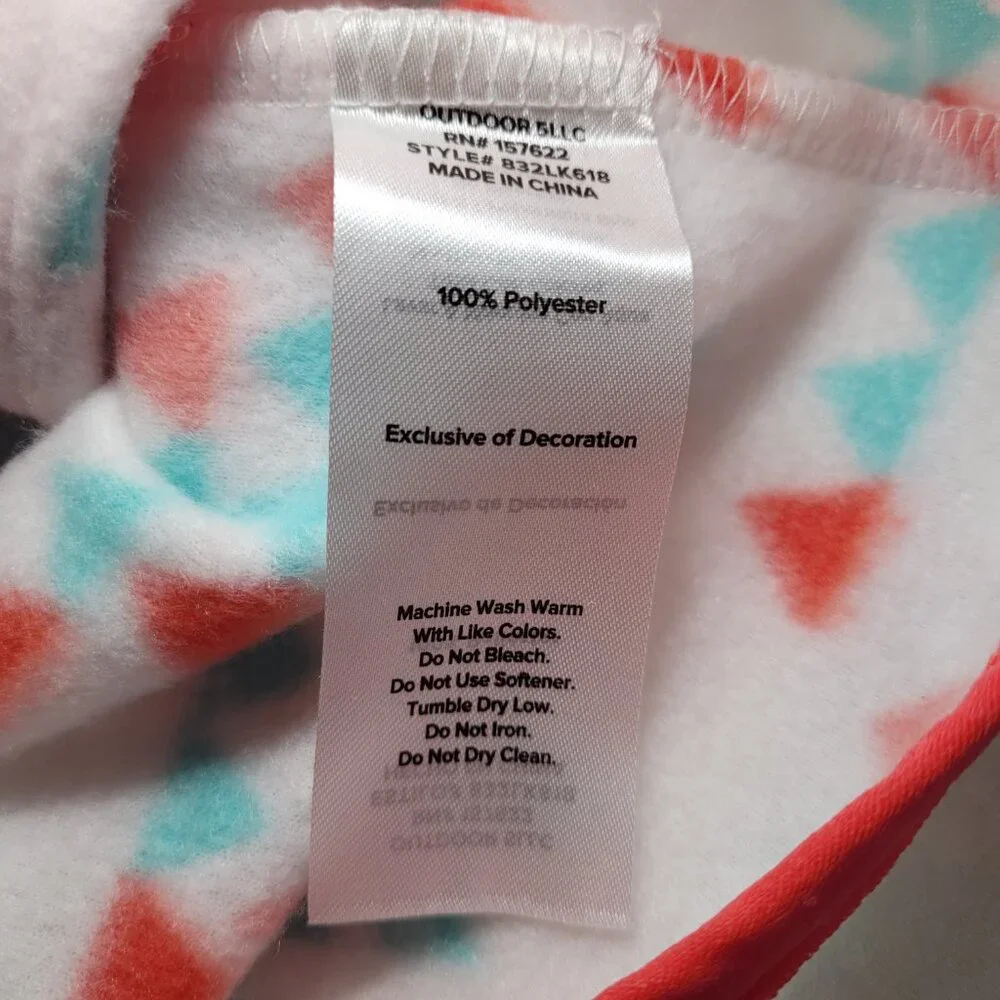 Eddie Bauer Youth Quest Fleece 1/4-Zip Pullover Triangle Print Large Aztec - Picture 11 of 12